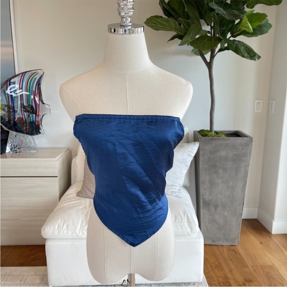 Princess Polly Blue Julia Top - Picture 2 of 4